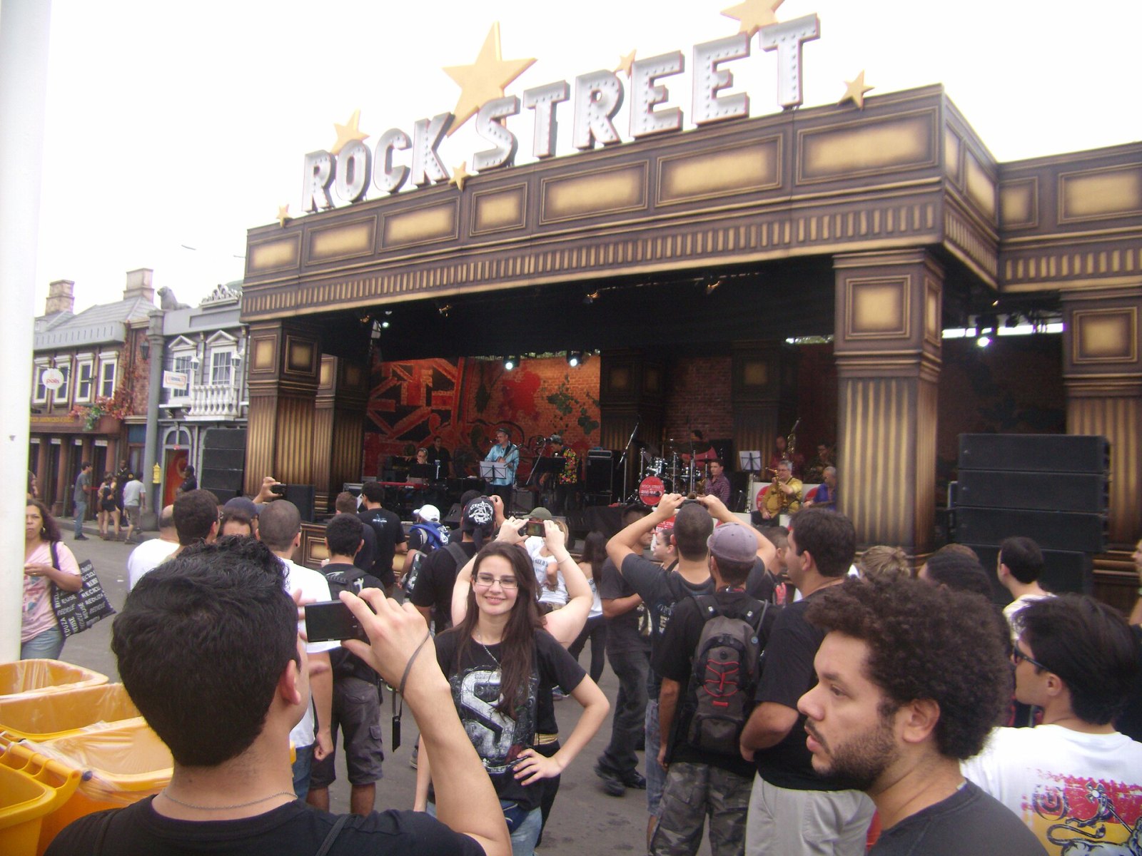 Rock Street, the retail and food avenue inside the Rock in Rio festival park.